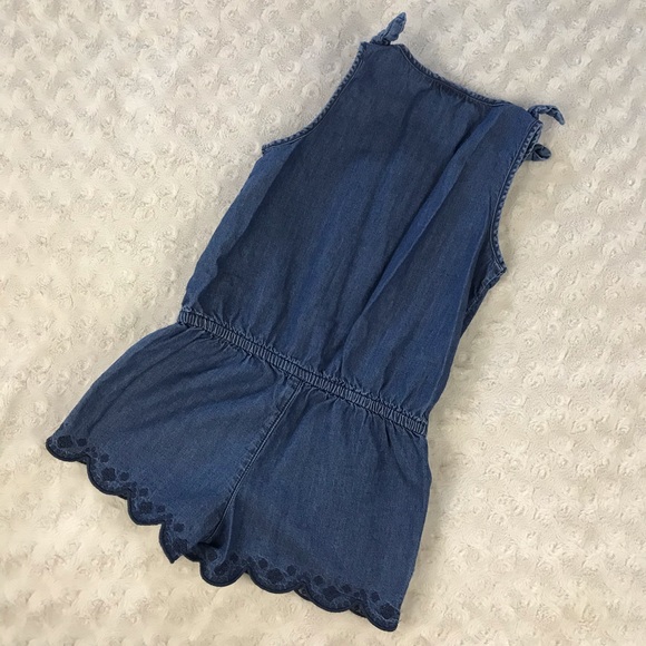 Genuine Kids by OshKosh Blue Chambray Romper 3T - Picture 5 of 5